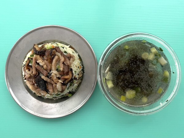上海菜飯+紫菜湯圖片
